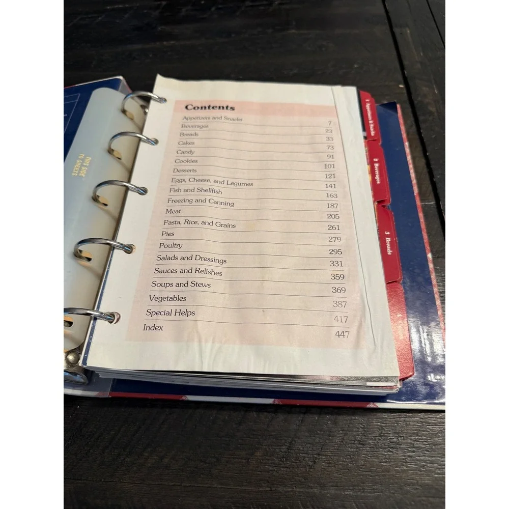 Better Homes Gardens New Cook Book Red Plaid Ring Binder 1990s Edition 000121